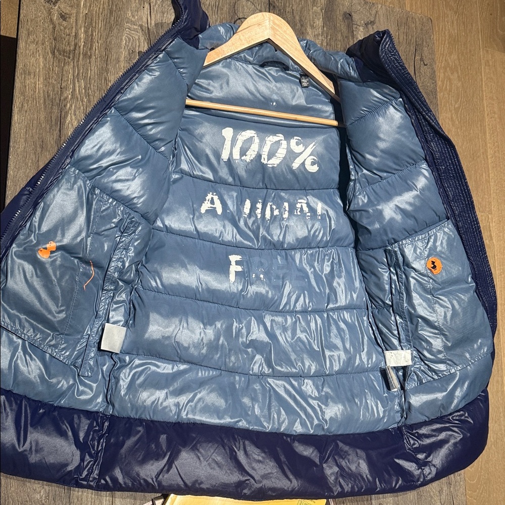 SAVE THE DUCK Dark Blue Kids Puffer Coat - Picture 3 of 3